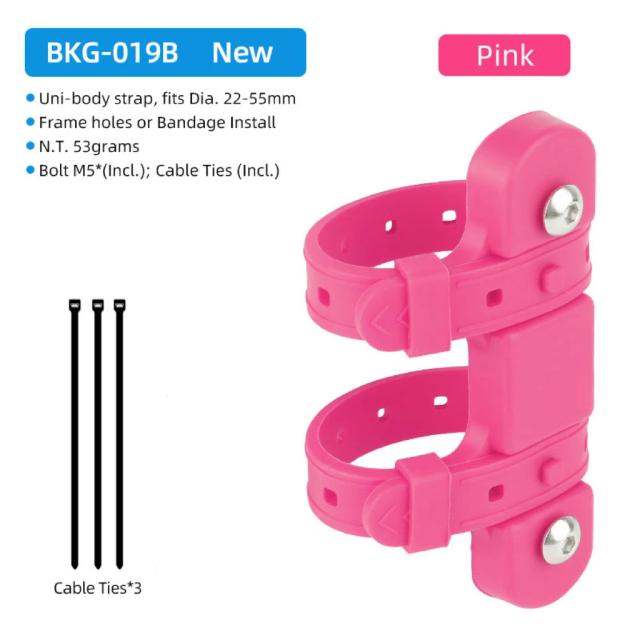 Suporte de Garrafa para Bicicleta de Silicone, Adaptador para Guidão e Tubo de Espigão, Ideal para MTB