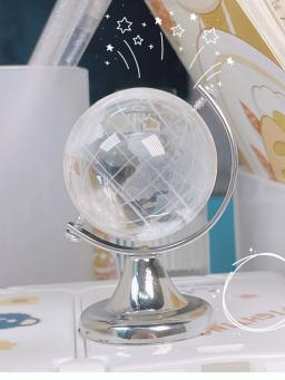 Mini Globo De Vidro para Terra, Grandes Brinquedos Educativos, Material De Escritório, Ferramentas De Ensino, Decoração De Mesa, Presente Modelo, Bonito - Image 1