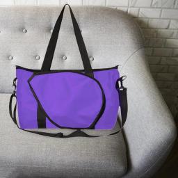 Bolsa tote de tênis para armazenamento de raquete, bolsa de transporte multiuso de grande capacidade, suporte para raquete de badminton, bolsa de ombro para tênis - Image 3