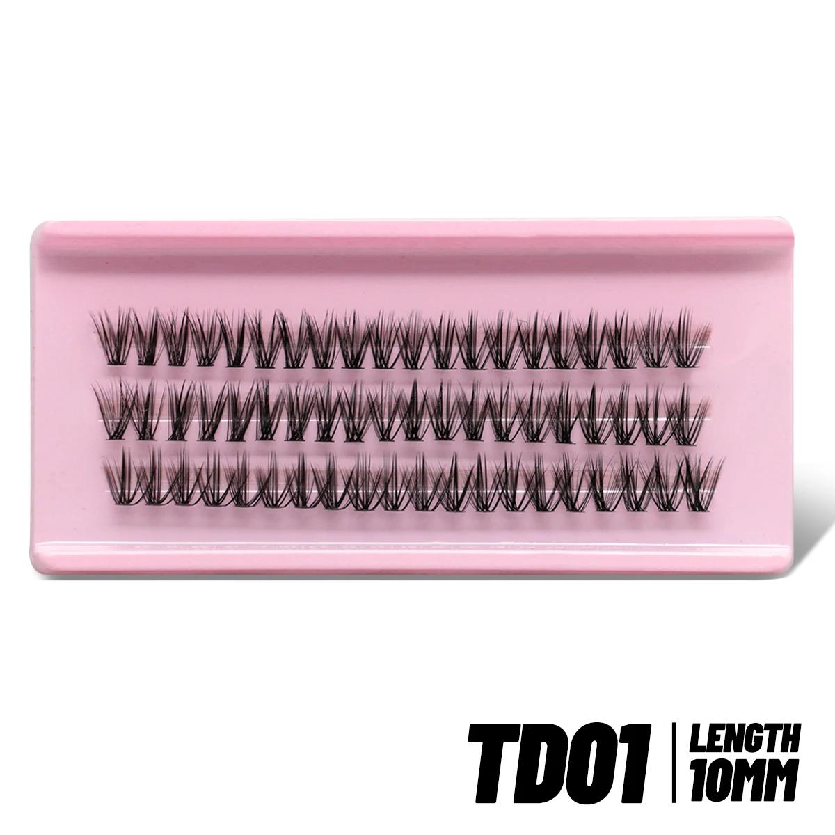 GROINNEYA-DIY Falso Cat Eye Cílios, cílios individuais, aparência natural, extensão dos cílios, maquiagem em casa, 60 a 120 - Image 1