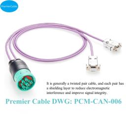 J19-Deutsch 9 Pin para Dual DB9, Split Cable Compatível com Ônibus Construção Máquinas e Equipamentos Industriais - Image 5