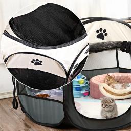 Portable Octogonal Pet Fence, canil dobrável, abrigo de cachorro, fácil de usar, fácil operação, grandes gaiolas, cercas de gato - Image 2