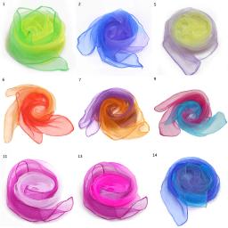 Dança e malabarismo toalhas doces colorido ginásio toalha dança prática gaze cachecol chiffon 13 cores - Image 1