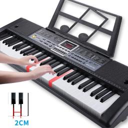 Profissional 61 teclas de piano eletrônico teclado instrumentos musicais digitais portáteis para crianças adultos sintetizador função - Image 2