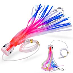 Polvo Saia Isca Trolling Lure com Water Hole, Equipamento de pesca, acessórios de pesca ao ar livre, durável e prático, 23x3cm, 9" - Image 4