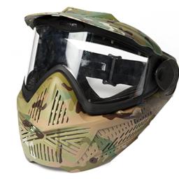 Alta Resistência Máscara Paintball ou Airsoft Máscara Tática, Dedicado Reforçado Lens PC, Goggle - Image 1