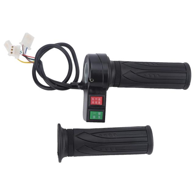Controle de Velocidade para Bicicleta Elétrica com Acelerador, Alças e Acessórios - Par Completo
