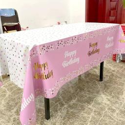 toalha de mesa descartável, adequada para reuniões de festas, decoração de festas de aniversário, especial à prova de óleo, à prova d'água - Image 2