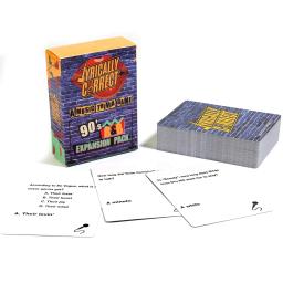 Jogo familiar multi-geracional, jogo adulto, trivi noturno e divertido, liricamente correto 90 s Expansion Pack, música, trivia - Image 5