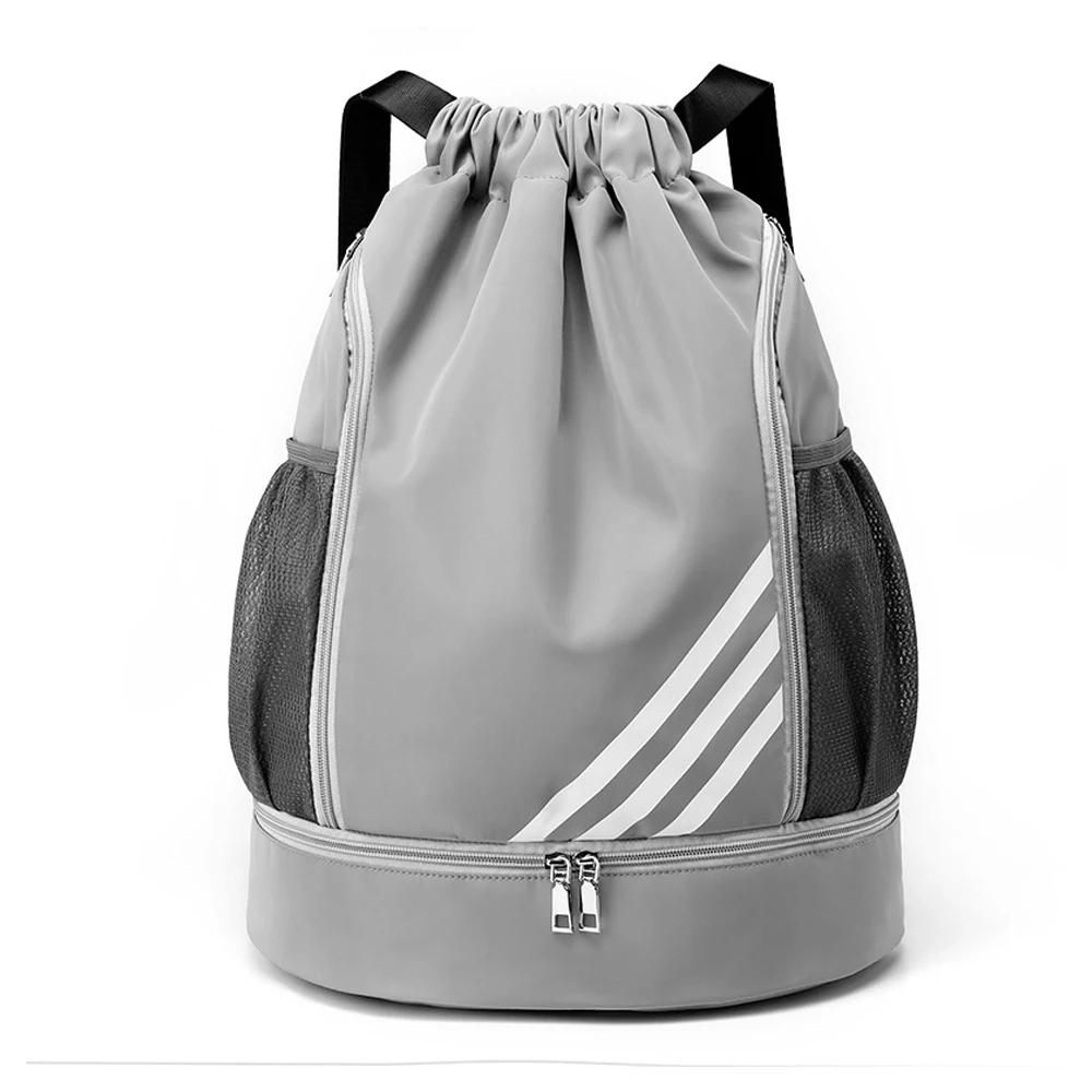 Mochila de bolas de esportes ao ar livre Saco de cordão Saco organizador de basquete e futebol Saco de armazenamento de grande capacidade - Image 1