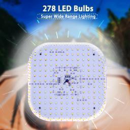 MOSLIGHTING Carregamento solar Camping Super Light with Magnet Emergency Portable Rechargeable Tent Light Work Maintenance Fishing Light Illumination 80W USB 4 Lighting Options Adjustable Light Brightness LED Lantern - Image 6