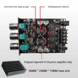 Amplificador Estéreo Compatível Bluetooth, Kit Módulo de Áudio, HIFI, 2.0 Channel, ZK-1002T, ZK-502T, ZK-MT21, ZK-TB21, ZK-502L, ZK-502MT, - Image 3