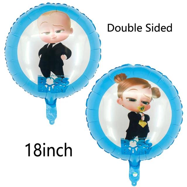 Balões de látex do bebê bossed folha de balões feliz aniversário banner decoração de festa menino dos desenhos animados bolo topper crianças brinquedo bola de ar - Image 1