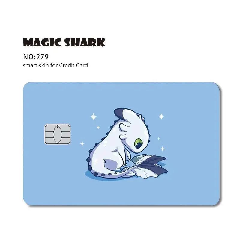 Anime Cartoon Case Sticker Film, Coelho Hunter Wing Cat, Pele fosca, Cartão de crédito, Cartão de dívida, Grande, Pequeno, No Chip - Image 1