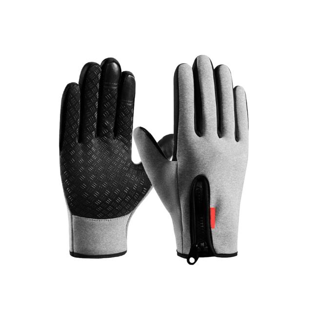 Luvas Térmicas de Ciclismo Windproof e Waterproof com Touch Screen para Motocicleta, Pesca e Patinação - Azul S para Mulheres e Homens
