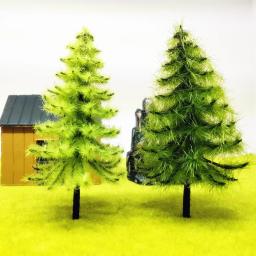 Criativo diy modelo trem artificial em miniatura árvore cenário ferroviário decoração construção paisagem acessórios brinquedos para crianças - Image 5