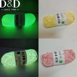 Linha de lã luminosa para DIY, tecidos à mão, fios de crochê, tapete, chapéu, roupas, brinquedos - Image 1
