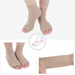 Tornozelo osso proteção meias, mangas maleolar com almofadas de gel para patinação artística, hóquei, rolo, esqui, caminhadas, botas de equitação, 1 par - Image 5
