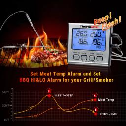 ThermoPro-Termômetro Digital LCD com Sonda Dupla, Termômetro de Cozinha, Sonda Dupla, Churrasco, Forno, Carne, Grill, TP17, Retroiluminação Digital - Image 5