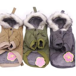 Jaqueta militar à prova de vento para animais, roupas para cães e gatos, casaco de cachorro, roupas quentes, fantasia para frio, inverno - Image 6