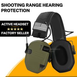 Headset de tiro eletrônico para caça, proteção auditiva, redução de ruído ativo, armuff tático, armuff, quente - Image 1