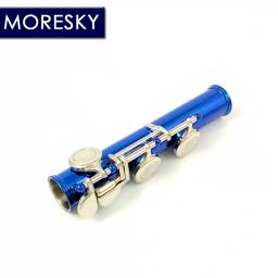 MORESKY-flauta banhada a níquel com chave E, C chaves, instrumento Cupronickel, 16 furos próximos, azul, MFL605 - Image 6