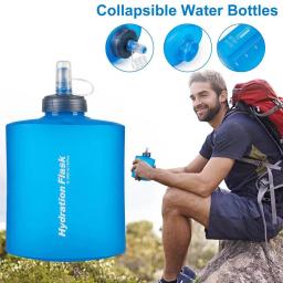 Portátil Leak Proof Esportes Garrafa De Água, Garrafa Dobrável, Ginásio Bebida Garrafa, Drinkware Escola, Fitness, Running Kettle - Image 4