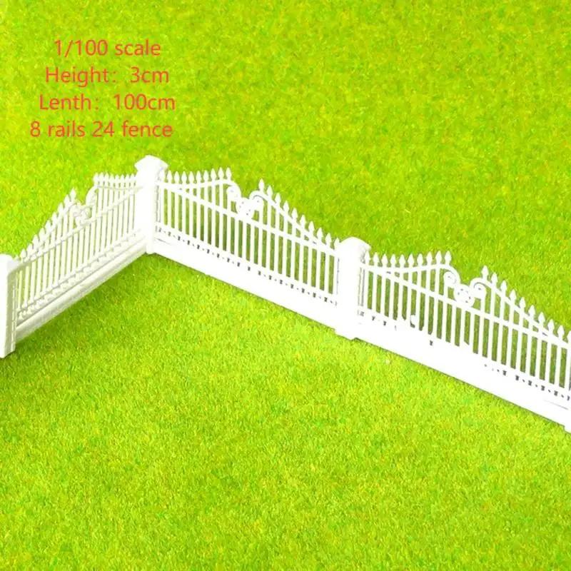 Miniatura Quintal Trilhos Cerca Do Jardim, DIY Dioramas Jardim, Ho Trem Ferroviário, Material De Layout De Cena, Modelo Em Escala 1:100-200 - Image 1