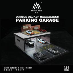 MoreArt Diorama de dois andares estacionamento garagem cena, 1:64, JDM No.86, lote - Image 1