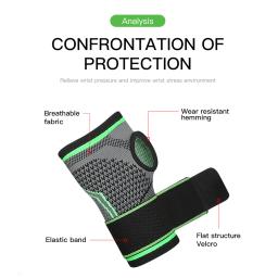 Suporte de pulso de malha elástica Bandagem ajustável Mão Sport Wristband Gym Hand Guard Envoltório do túnel do carpo 1pc - Image 5