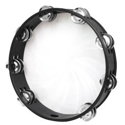SLADE-Tambourine tambor para educação infantil, colorido, dupla linha Handbell, mão tambor, instrumento de percussão musical, 10 em - Image 3