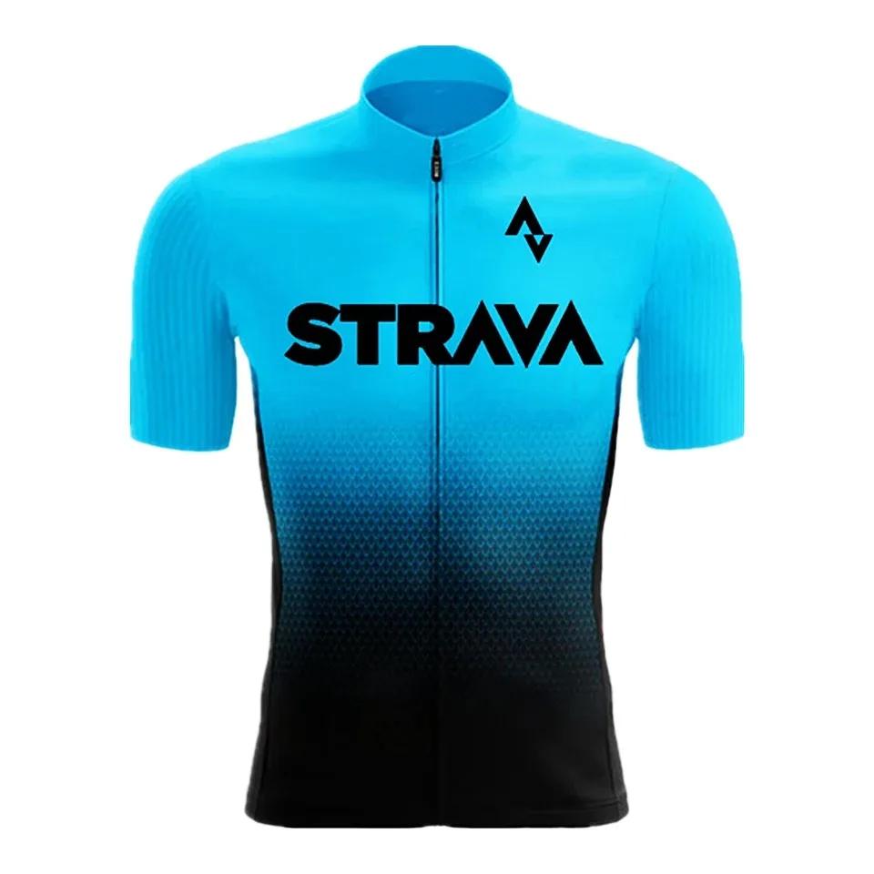 2024trava pro equipe de bicicleta manga curta maillot ciclismo conjuntos camisa ciclismo dos homens verão respirável roupas terno - Image 1