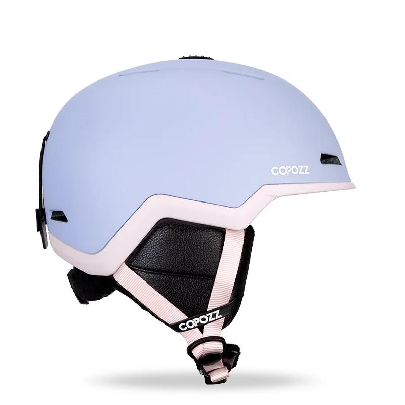 Copozz capacete de esqui meio coberto anti-impacto capacete de esqui para adultos das mulheres dos homens skate snowboard capacete de segurança feminino masculino - Image 1
