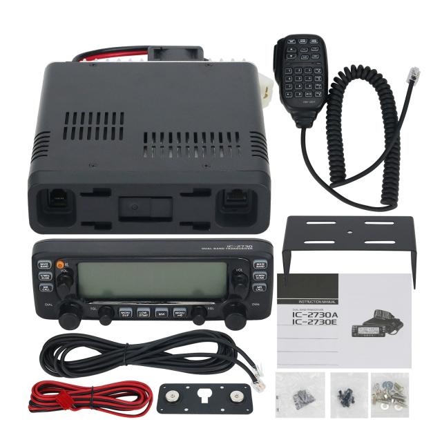 IC-2730E Transceptor Móvel VHF UHF Banda Dupla 50W