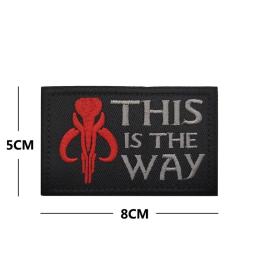 Star Wars Filme Anime Mandalorian Patches para Vestuário, Bordado Patch, Ferro em Patches, DIY Vestuário, Gancho e Loop Adesivos - Image 5
