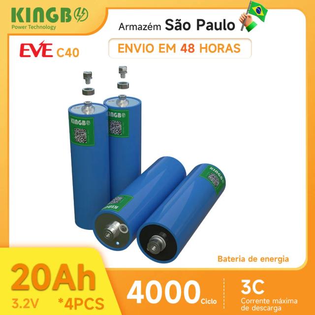 Kingbo Power EVE C40 20Ah 3.2V Bateria LiFePO4