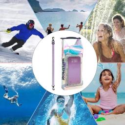 Bolsa impermeável para telefone celular, saco para rafting e caiaque, equipamentos para a praia - Image 6