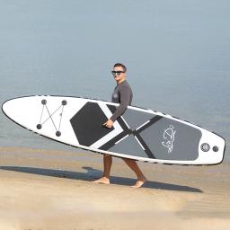 Lindo-inflável Stand Up Paddle Board, SUP Board, prancha, esporte aquático Surf Set com paddle Board, cauda Fin, corda do pé, inflator - Image 5