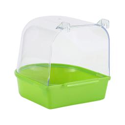 Banheira Pendurada para Papagaio, Fácil de Instalar Budgie Cage, Pet Bird Bath Box, Water Shower Bowl, Small Bird Cage Acessórios - Image 4