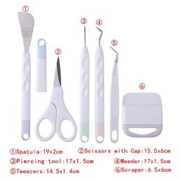 Vinil Weeding Ferramentas Set para Cricut Maker, Silhouette Relief, Carving Tool Kit, Ferramentas manuais, Scrapbook, DIY, Artesanato, 6 PCs/Set - Image 6