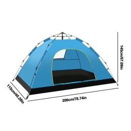 Barraca de acampamento leve de camada única, exterior, praia, mochila, caminhada, viagem, 2 pessoas - Image 6