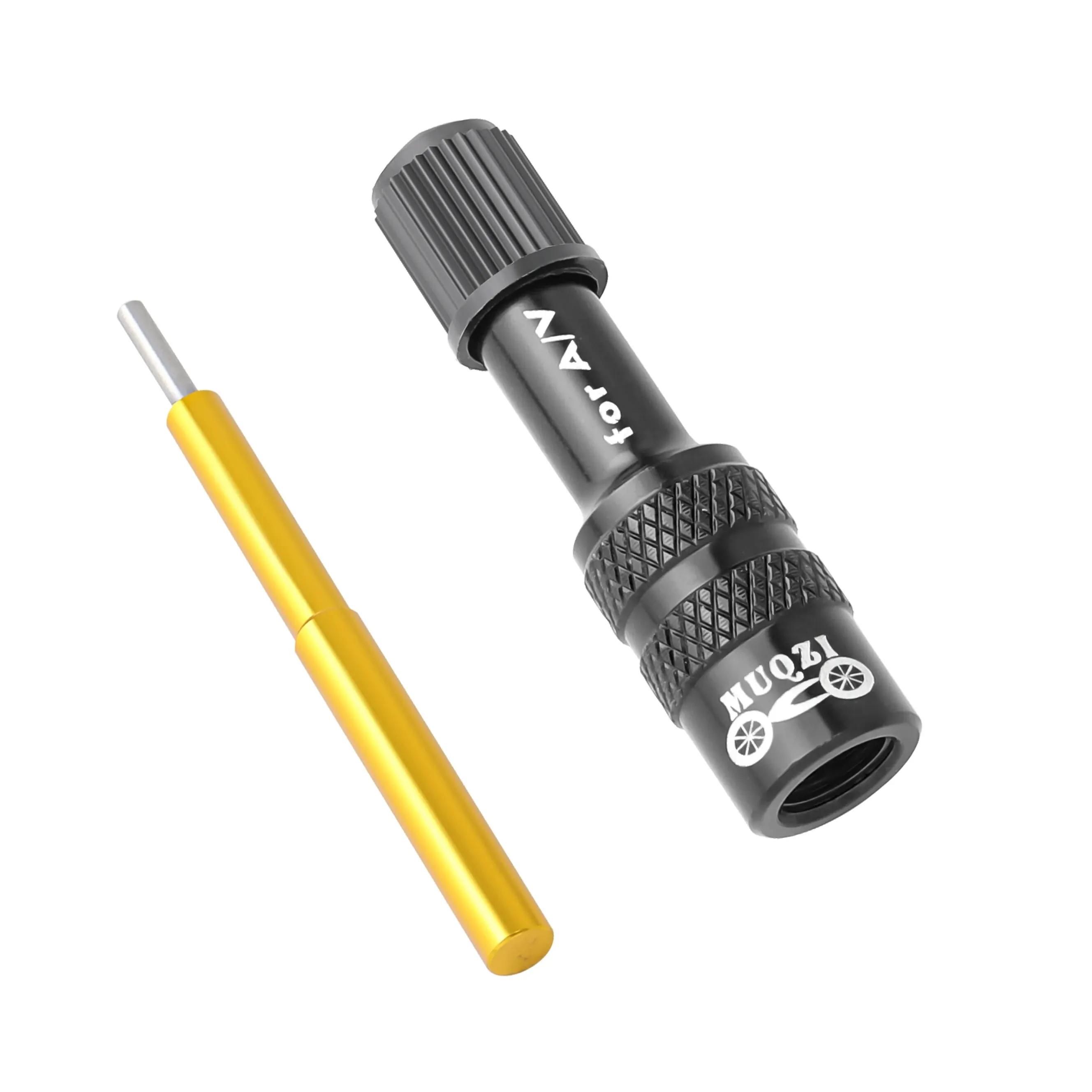 Adaptador de válvula de garfo de bicicleta MUQZI MTB Adaptador de válvula de garfo de ar para válvula Schrader - Image 1