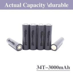 18650 34T Ion Bateria Recarregável, Adequado para Brinquedos, Lanternas, Ratos sem fio, Ferramentas Elétricas e Outros Equipamentos, 3.7V, 3000mAh - Image 2