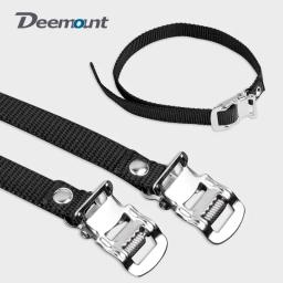 Deemount-pedal de bicicleta com alça antiderrapante, para bicicleta, ciclismo, sapato, biqueira, gravata, corda, cintos de segurança, 1 par - Image 1