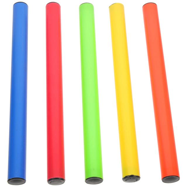 Conjunto de 5 Varas Antiderrapantes para Revezamento Profissional em Atletismo