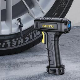 Compressor de ar portátil portátil, sem fio ou com fio, bomba inflável, insuflador de pneus, digital para carro, bicicleta, bolas, 120W, novo - Image 4