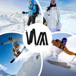 Anti-Slip Carry Strap para todas as formas de snowboards, Sling para esqui, Snowboard Carrier, Ski Boot - Image 4