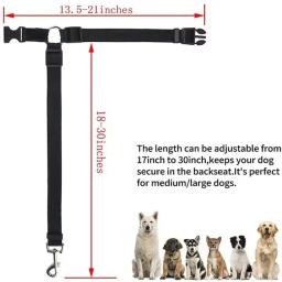 Cinto de segurança ajustável para animais de estimação, arnês, trela, clipe de viagem, cinta leads, universal, prático, gato, cão, cachorro, pet produtos - Image 4
