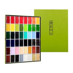 Kurettake-Conjunto de Tintas Aquarela Sólida, Tintas Metálicas para Pintura, Fontes de Arte, 6 Cores, 12, 24, 36, 48 Cores - Image 2