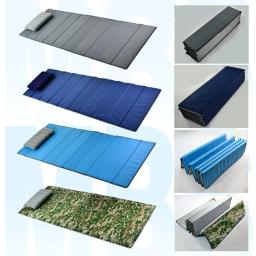 Acampamento ao ar livre almofada de dormir acampamento esteira cama dobrável portátil dobrável acampamento caminhadas colchão compacto viagem dormir almofada quente - Image 1